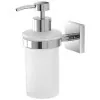 dispeneser sapone cromo e vetro