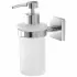 dispeneser sapone cromo e vetro
