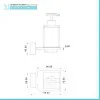 Scheda tecnica dosatore sapone liquido a parete