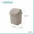 Scheda tecnica pattumiera bagno in plastica tortora capienza 5,5 lt con coperchio basculante