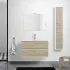 Mobile salvaspazio bagno Duble 90 cm rovere africa