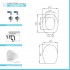 Scheda tecnica copriasse wc Catalano serie Luce con chiusura ammortizzata e sgancio rapido