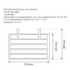 Stendibiancheria per scaldasalviette universale in plastica bianca rigida set da 2 pezzi