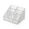 Porta trucchi organizer in plastica trasparente con 7 scomparti