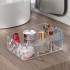 Porta trucchi bagno in plastica trasparente con 4 scompartimenti