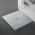 Piatto doccia su misura 80x80 Karen in resina effetto pietra grigio