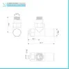 Scheda tecnica valvole termoarredo tonde cromate con attacco G 1/2