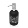 Dosatore sapone liquido in vetro colorato con stampe a contrasto