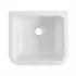 Buttatoio in ceramica bianca 42x38 cm ideale per interni ed esterni