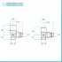 Scheda tecnica kit valvola termostatica e detentore cromo con raccordi multistrato 16x2