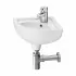 Lavamani Sospeso ad Angolo in Ceramica Bianca 44 cm Salvaspazio