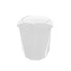 Pattumiera bagno capacità 5,5 lt in plastica bianca con coperchio basculante