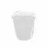 Pattumiera bagno capacità 5,5 lt in plastica bianca con coperchio basculante
