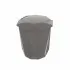 Pattumiera bagno capacità 5,5 lt in plastica grigia con coperchio basculante
