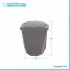 Scheda tecnica cestino bagno capacità 5,5 lt in plastica grigia con coperchio basculante
