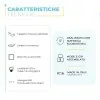 Caratteristiche tecniche arredo bagno sospeso 80 cm Master rovere miele con lavello da appoggio e specchio