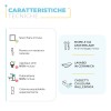 Caratteristiche tecniche mobile bagno da appoggio 80 cm 2 cassetti serie Oasi rovere con specchio e lavabo