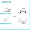 Scheda tecnica Copriwater Conca Ideal Standard