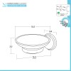 Portasapone Iris Dimensioni