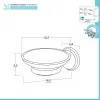 Portasapone Iris Dimensioni