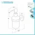 Galassia Porta dispenser sapone liquido Dimensioni