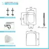 Copriwater Karla Slim Dimensioni