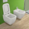 WC sospeso singolo Metropolitan con sedile slim soft close