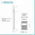 Scheda tecnica Radiatore termoarredo scaldasalviette 600 x 770 Interasse 550 mm