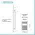 Scheda tecnica Termoarredo scaldasalviette Cromo 500x680 Interasse 450 mm