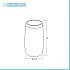 Scheda tecnica Porta spazzolino Bianco dettagli effetto legno Blob