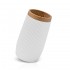Portaspazzolino Bianco con dettagli effetto legno Blob
