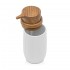Dispenser sapone liquido Bianco con dettagli effetto legno Blob