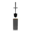 Porta scopino WC Grigio con scopino a setole nere Blob