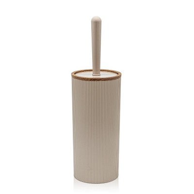 Portascopino wc Tortora dettagli effetto legno serie Blob