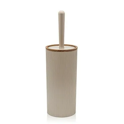 Portascopino wc Tortora dettagli effetto legno serie Blob