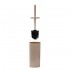 Porta scopino WC Tortora Blob con scopino a setole nere