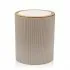 Pattumiera 5lt Tortora coperchio basculante dettagli effetto legno Blob