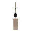 Portascopino WC Tortora dettagli effetto legno Blob con scopino a setole nere