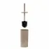 Portascopino WC Tortora dettagli effetto legno Blob con scopino a setole nere