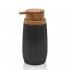 Dispenser per sapone liquido Nero dettagli effetto legno Blob