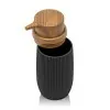 Dispenser per sapone liquido Nero dettagli effetto legno Blob