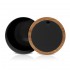 Pattumiera 5lt Nero coperchio basculante dettagli effetto legno Blob