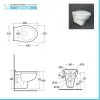 Scheda tecnica del WC sospeso Karla