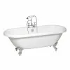 Vasca freestanding Victoria con piedini a zampa d'aquila cromati regolabili in altezza