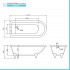 Scheda tecnica della Vasca da bagno freestanding classica Ann