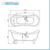 Scheda tecnica della Vasca da bagno freestanding classica Elizabeth