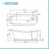 Scheda tecnica della Vasca freestanding classica Windsor