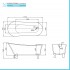 Scheda tecnica della Vasca da bagno freestanding Samantha
