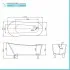 Scheda tecnica della Vasca da bagno freestanding Samantha