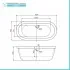 Scheda tecnica della Vasca da bagno freestanding Allison